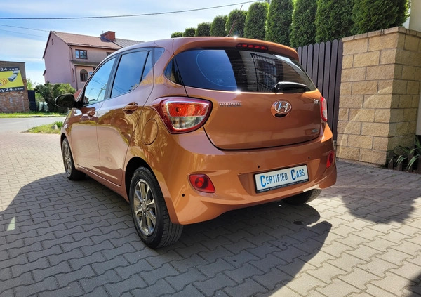 Hyundai i10 cena 34900 przebieg: 75380, rok produkcji 2015 z Warszawa małe 529